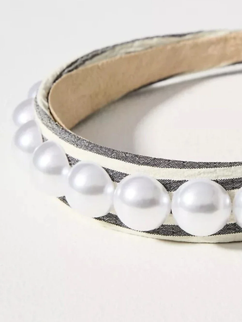 Anthropologie Bold Pearl Headband